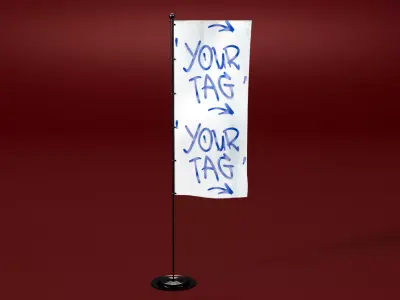 Splash Flag1 3D model
