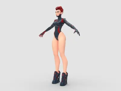 Cyberpunk Cyborg Eve 3D model