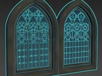 Epic Window Low-poly 3D model