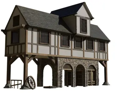 Medieval building 3D model