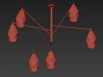 Popigai chandelier 3D model purchase