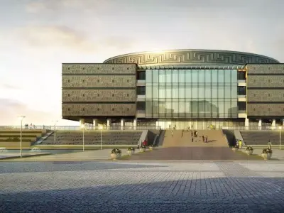 Cultural Center Exterior 3D model