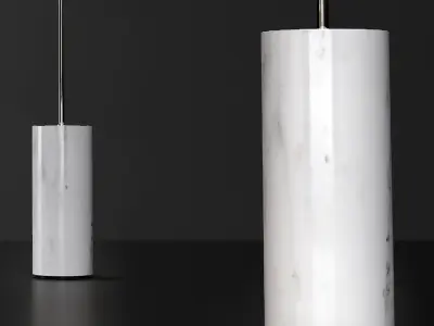 Floor lamp G and C Bolle Soffio long FROST  SILVER 3D model