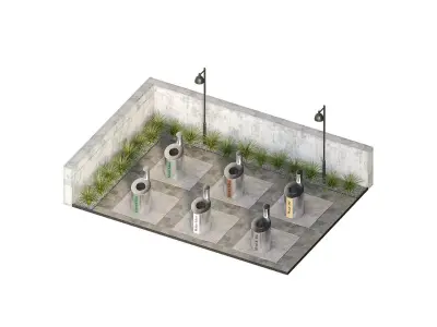 Waste Separation Area 3D model
