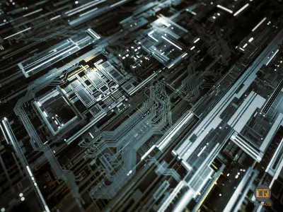 Tech Greebles set 1 3D model