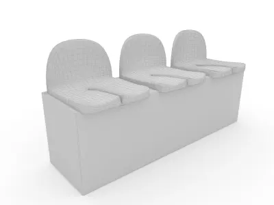 Stadium Seats 15 3D model