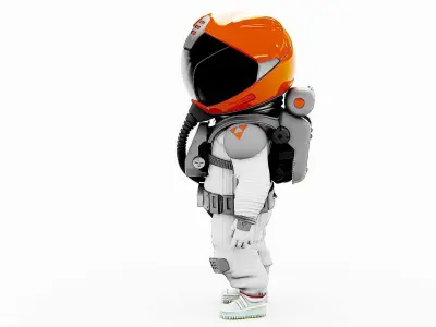 TOON ASTRONAUT F-C Rigged for Unreal Engine - Unity - MIXAMO  3D model