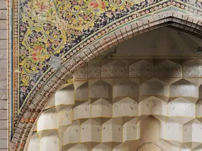 old islamic  turkish arch muqarnas set 135 Low-poly 3D model