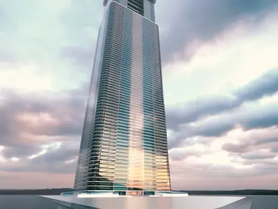 Modern Building Concept V302 3D model