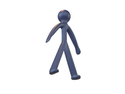 Stick Men v1 010 Low-poly 3D model