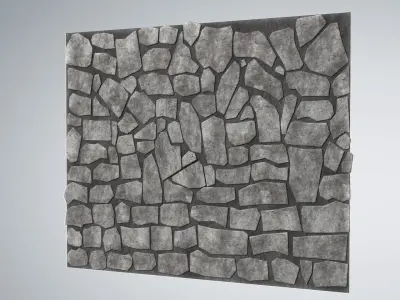 Rock Tiles 3D model