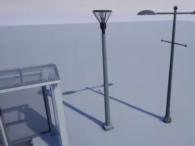 Street Prop Collection Low-poly 3D model