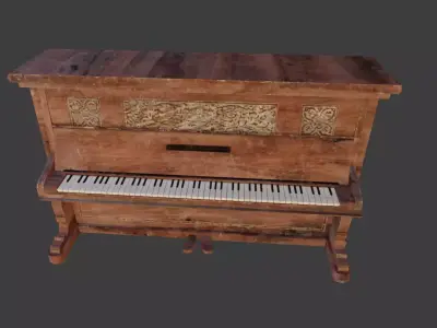 Piano 3D Model  Low-poly 3D model