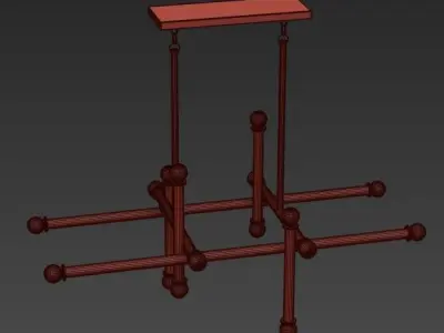 Jonathan Adler Milano 16 Light Chandelier 3D model purchase