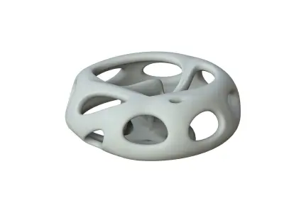 SciFi Cube Object No 66295 Low Poly Shape Low-poly 3D model