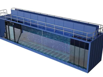 Integrated Sewage Treatment TankStandard 3D model