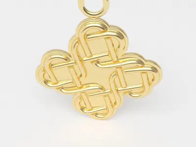 Celtic pendant 07 3D print model