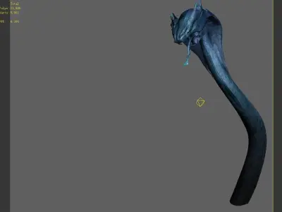 Magic Palace - Religion - Stone Snake 01 3D model