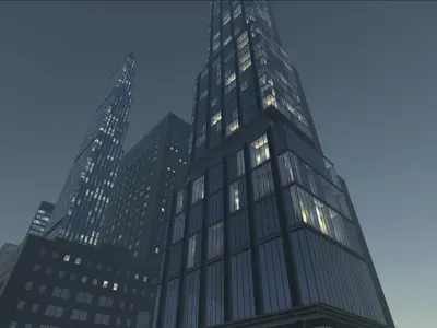 Polygon City Buildings Pack2 Low-poly 3D model