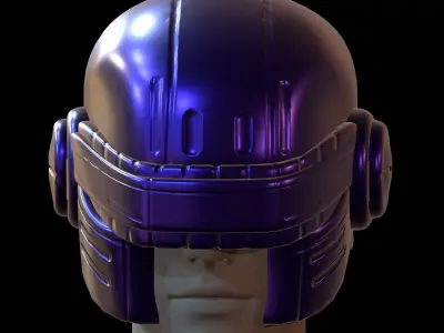 Gas mask helmet 3d model scifi Low-poly  Low-poly 3D model 380