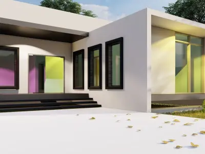 3d-ARCHITECTURAL-MODEL Low-poly 3D model