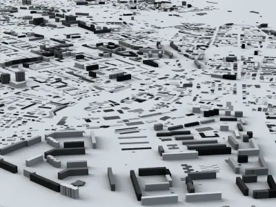 Nizhny Novgorod Streets and Buildings 3D model