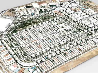 Loranca municipality in Spain 3D model