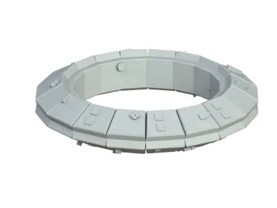 Sci Fi Object No 4256 Low Poly Low-poly 3D model