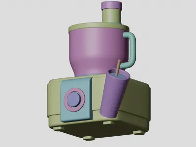 Food processor 3D model