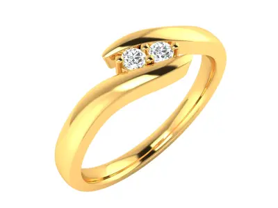 Women Engagement Wedding Ring 3D print model get
