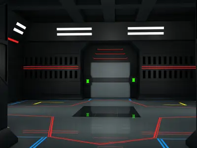 Sci Fi Corridor 3D model