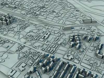 Sejong-si City South Korea 3D print model