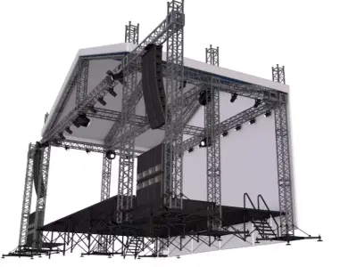 Full Concert Stage 3D model