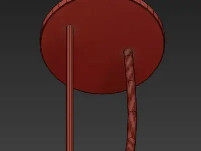 Pendant lamp black 3D model purchase
