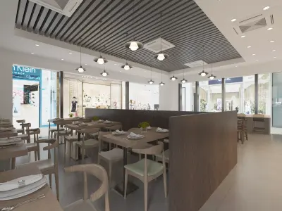 restaurant Low-poly 3D model