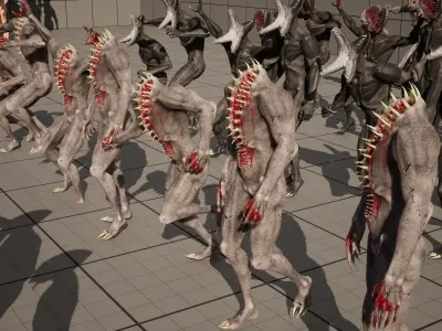 CREATURE MEGA-PACK Low-poly 3D model