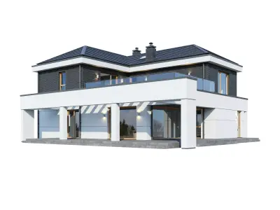 Modern house Czajka 3D model