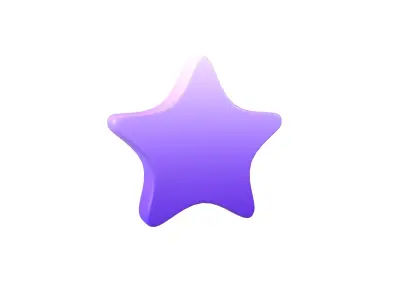 Star Emoji v2 004 Low-poly 3D model