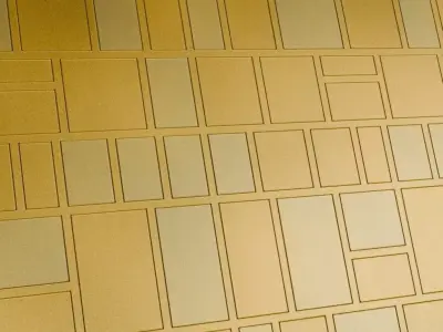 Powered Metal Golden Design PBR Seamless Texture