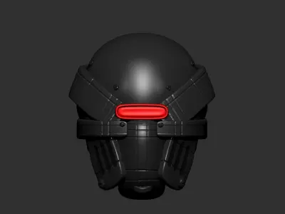 helmet high poly sculpt 3d printable ver 7 3D model 3D model