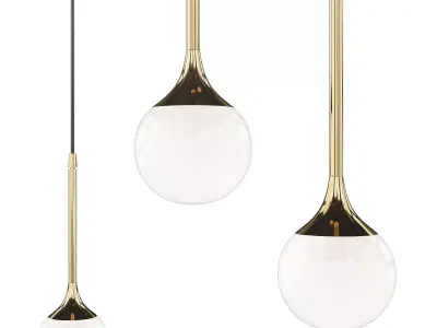 Solo Pendant Light Low-poly 3D model