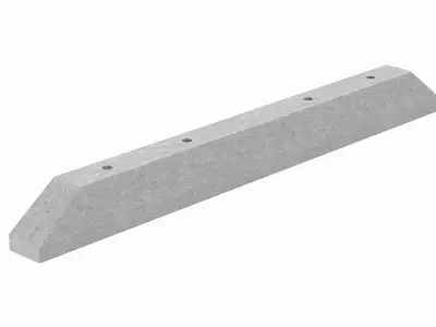 Concrete Spur Slab 3D model