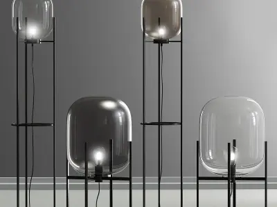 Oda Floor Lamp Set 3D model