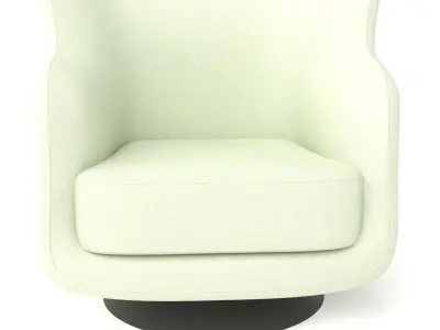 Armchair swivel chair in light 3D model