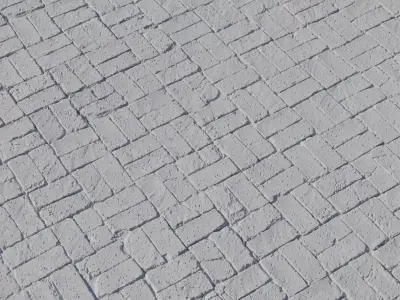 Old Clay Brick Pavers Floor Texture