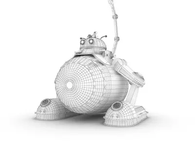 Funny Robot Character 3D model