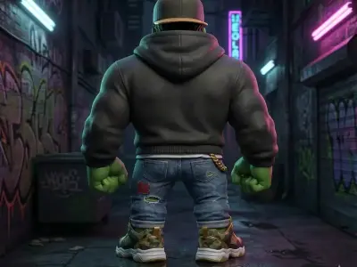 Urban Hulk Deluxe Edition 3D Figure Street Style 3D print model