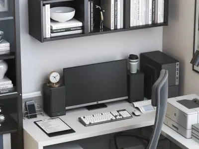 Office workplace 59 3D model