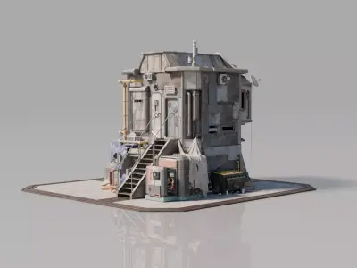 Neighborhood House Building 13 3D model