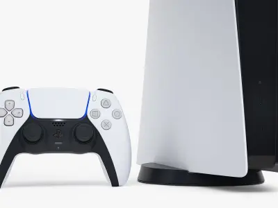 Sony PlayStation 5 with DualSense  3D model